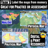 Geography of the Middle East Map Practice | SW Asia and North Africa | Microsoft