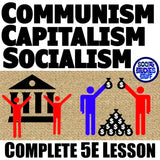 Capitalism, Socialism & Communism Lesson - Economic Systems | Print & Digital