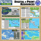 Central America Mapping Challenge - Countries, Capitals & Landforms