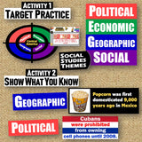 Central America PEGS Factors Lesson - Analysis Activities | Print & Digital