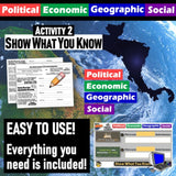 Central America PEGS Factors Lesson - Politics Economy Geography Social - Google Digital Resources