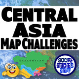 Central Asia Map Skills Activity - Regional Geography Practice