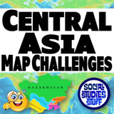 Central Asia Mapping Challenge - Countries, Capitals & Landforms