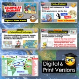 Columbian Exchange Lesson - Mapping Trade & Cultural Diffusion Activities