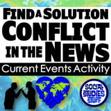 Current Events Crisis Simulation - Global Conflict Analysis | Print & Digital