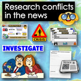 Current Events Crisis Simulation - Global Conflict Analysis | Print & Digital