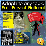 Collage of various images with text and graphics on a blue and black gradient background.