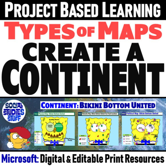 Create a Continent Map Skills Project - Geography PBL - Microsoft Digital Resources