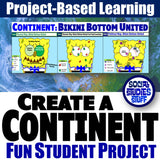 Create a Continent Geography Project - Map Skills & Geo Tools PBL Activity