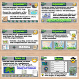 Create a Continent Map Project - FUN World Geography PBL - Print & Digital