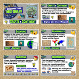 Create a Continent Geography Project - Map Skills PBL Activity | Print & Digital