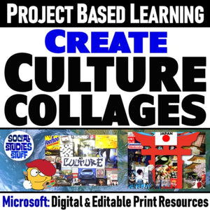 FUN World Culture Project - Create a Culture Collage Activity - MS Digital Resources