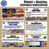 Culture Collage Project - World Cultures & Geography PBL | Print & Digital