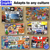 Culture Collage Project - World Cultures & Geography PBL | Print & Digital