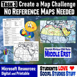 Geography of the Middle East Map Practice | SW Asia and North Africa | Microsoft