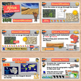 Desertification in Africa Lesson - Sahara, Sahel, Human Impact | Print & Digital