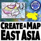 East Asia Map Skills Worksheet - Countries & Capitals Practice