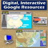 East Asia Geography & China Map Skills Practice Activities - Google Digital Resources