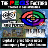 East Asia PEGS Factors Lesson - Politics Economy Geography Social - MS Digital Resources