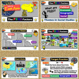 East Asia PEGS Factors Lesson - Politics Economy Geography Social - MS Digital Resources