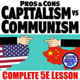 Capitalism vs Communism Lesson - Evaluate Economic Systems | Print & Digital