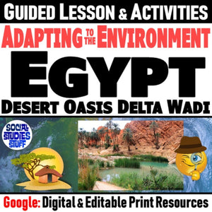 Human Environment Interactions in Egypt Lesson & Geography Activities - Google Digital Resources