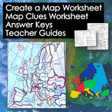 Europe Map Skills Worksheet - Countries & Capitals Practice