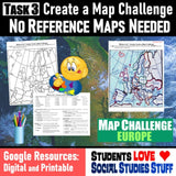 European Geography & Europe Map Skills Practice Activities - Google Digital Resources