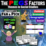 Europe PEGS Factors Lesson & Game - Political Econ Geo Social - MS Digital Resources