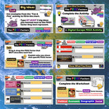 Europe PEGS Factors Lesson - Card Game & Geography Practice Activities