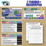 Five Themes of Geography Practice Activities - Worksheets | Print & Digital