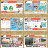 Africa Geography, Landforms, and Places Lesson & Map Activities - MS Digital Resources