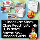 Globalization Lesson - McDonalds in Japan Case Study Activity | Print & Digital