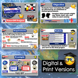 Educational materials on government with digital and print versions displayed.