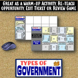 Types of Government Vocabulary Review Puzzles - Microsoft Digital Resources