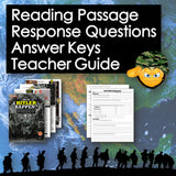 Educational materials including books, worksheets, and a teacher guide on a world map background.
