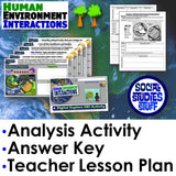 How Geography Impacts Culture Activity - Human Environment Interaction Worksheet
