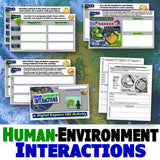 How Geography Impacts Culture Activity - Human Environment Interaction Worksheet