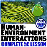 Human Environment Interaction Intro Lesson - Geography Activities & Review