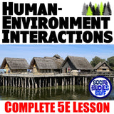 Human Environment Interaction Intro Lesson - Review Activities | Print & Digital