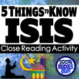 What is ISIS? Reading Comp Activity - Terrorism in Middle East - Print & Digital
