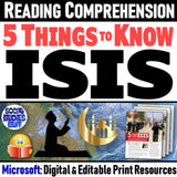 ISIS Close Reading Activity - Middle East, Southwest Asia, North Africa - MS Digital Resources