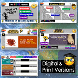 Educational materials on PEGS factors with digital and print versions displayed.