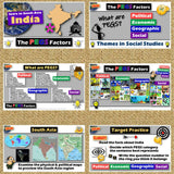 India PEGS Factors Lesson - Politics Economy Geography Social - MS Digital Resources