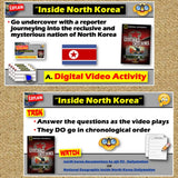 Inside North Korea Movie Worksheet - Nat Geo Video Questions - MS Digital Resources