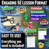 Intro PEGS Factors Lesson & Activities - Political Econ Geo Social - MS Digital Resources