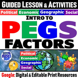 Intro PEGS Factors Lesson & Activities - Political Econ Geo Social - Google Digital Resources