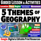 Intro to Five Themes of Geography Lesson & Practice Activities - Google Digital Resources