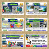 Five Themes of Geography Lesson - Intro Activities & Examples | Print & Digital
