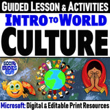 Intro to Culture Lesson & Cultures Around the World Activities - MS Digital Resources